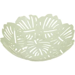Corbeille à fruits design feuilles vert rose ou beige^Gifi Online