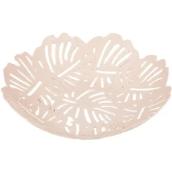Corbeille à fruits design feuilles vert rose ou beige^Gifi Online