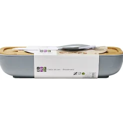 Corbeille à pain avec planche et couteau polypropylène^Gifi Outlet