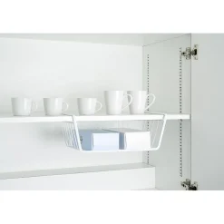 Corbeille à suspendre en métal blanc L.40 cm^Gifi New