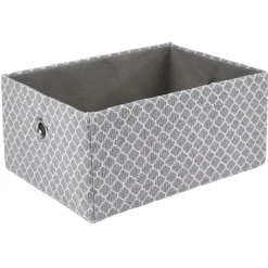 Rangement|Gifi Corbeille design gris et blanc x4