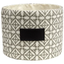 Rangement|Gifi Corbeille ronde grise