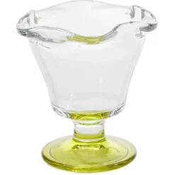 Coupelle à glace en verre avec pied coloré Ø10,6xH11,7cm^Gifi New