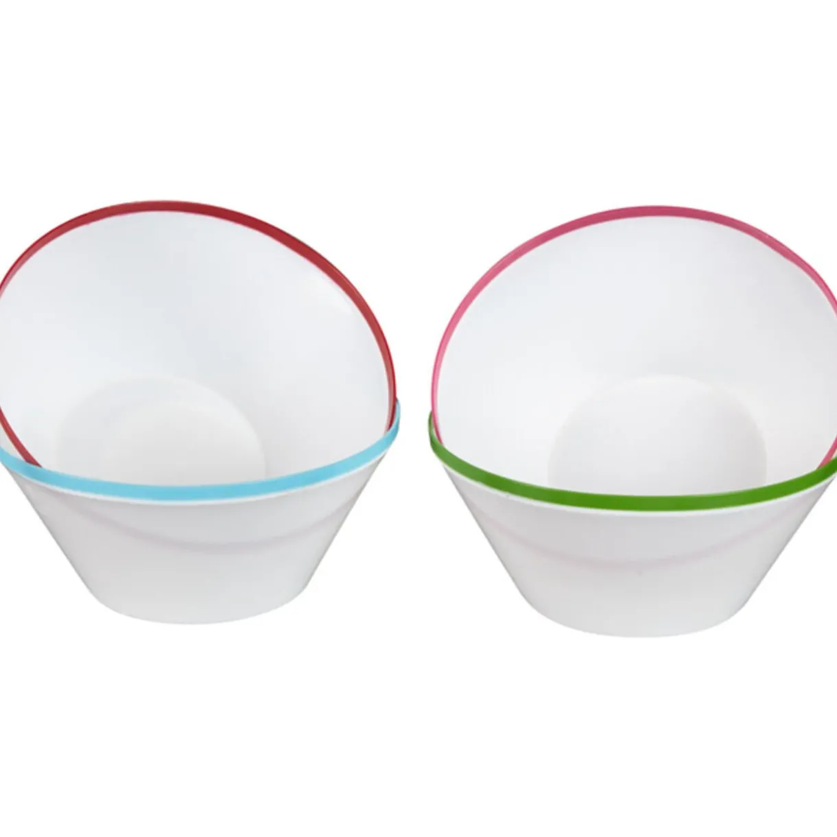 Coupelle blanc bord coloré x4^Gifi Online