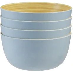 Coupelle bleu en bambou x 4^Gifi Outlet