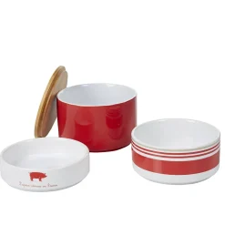 Coupelle empilable apéro rouge et blanc x3^Gifi Discount