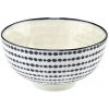 Coupelle en porcelaine décor blanc et bleu^Gifi Best