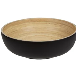 Coupelle noire en bambou forme ronde^Gifi Online