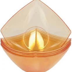 Coupelle plastique orange transparent x6^Gifi Online