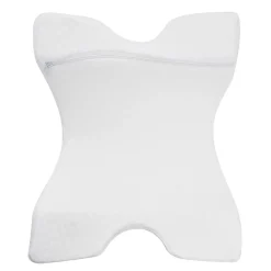 Outlet Gifi Coussin mémoire de forme oreiller incurvé blanc 36x30xH13cm