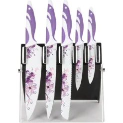 Couteau de cuisine décoré x5^Gifi