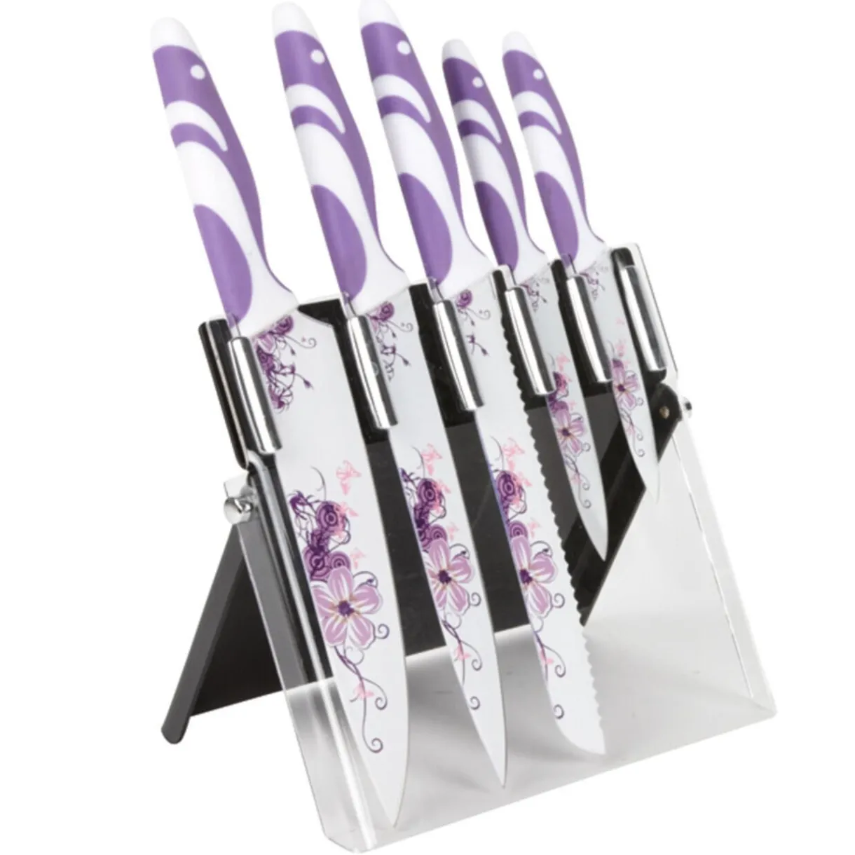 Couteau de cuisine décoré x5^Gifi