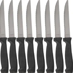 Couteau lame inox manche noir x10^Gifi Hot