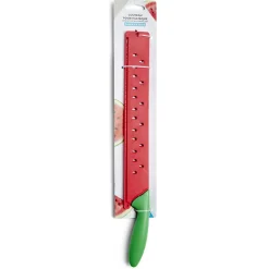 Couteau pour pastèque métal rouge et ABS vert L43,5x5x2,5cm^Gifi Sale