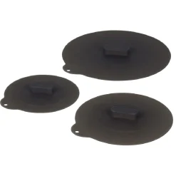 Couvercle rond en silicone gris x3^Gifi