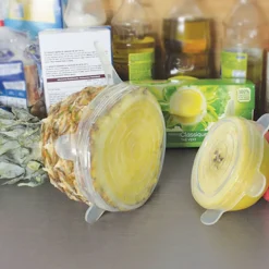 Couvercle silicone extensible blanc transparent x4^Gifi Clearance