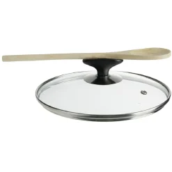 Couvercle verre trempé anti éclaboussures poignée repose ustensile Ø20^Gifi Sale