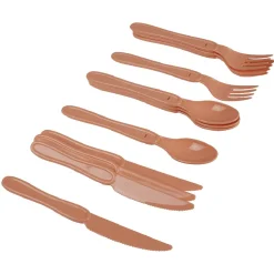 Couvert en plastique couleur unie x 12^Gifi Online