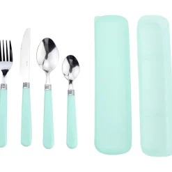 Couvert nomade x 4 avec boîte assortie^Gifi Clearance