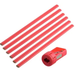 New Gifi Crayon rouge Suki bricolage menuisier avec taille crayon