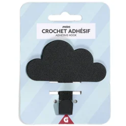 Rangement|Gifi Crochet adhésif métal forme nuage 8,5x2xH11,4cm - 3 modèles