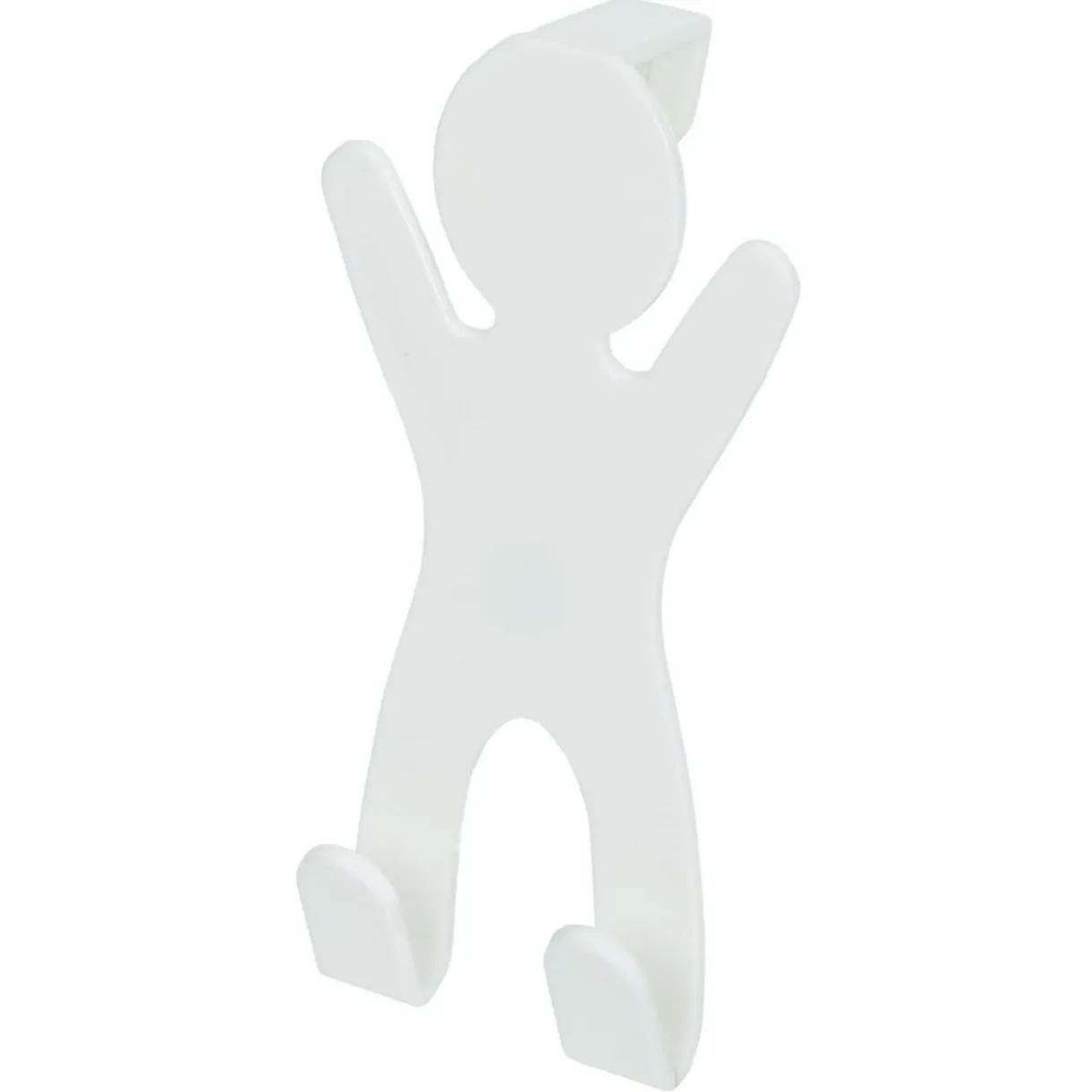 Rangement|Gifi Crochet de porte forme bonhomme gris - 10,5xH.19 cm