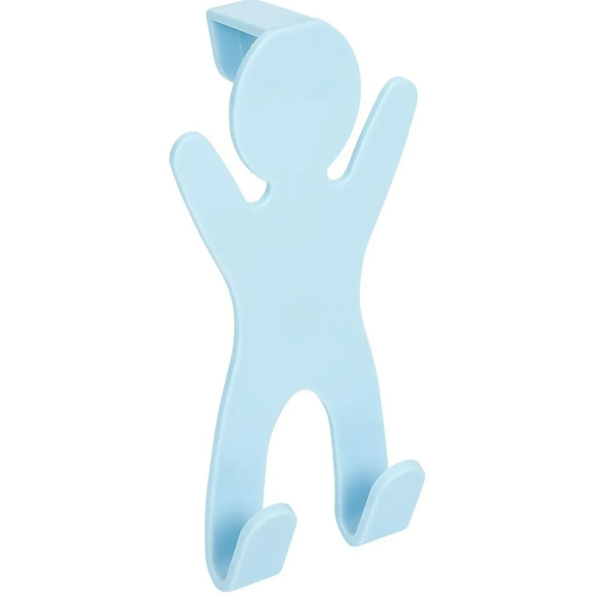 Rangement|Gifi Crochet de porte forme bonhomme blanc - 10,5xH.19 cm