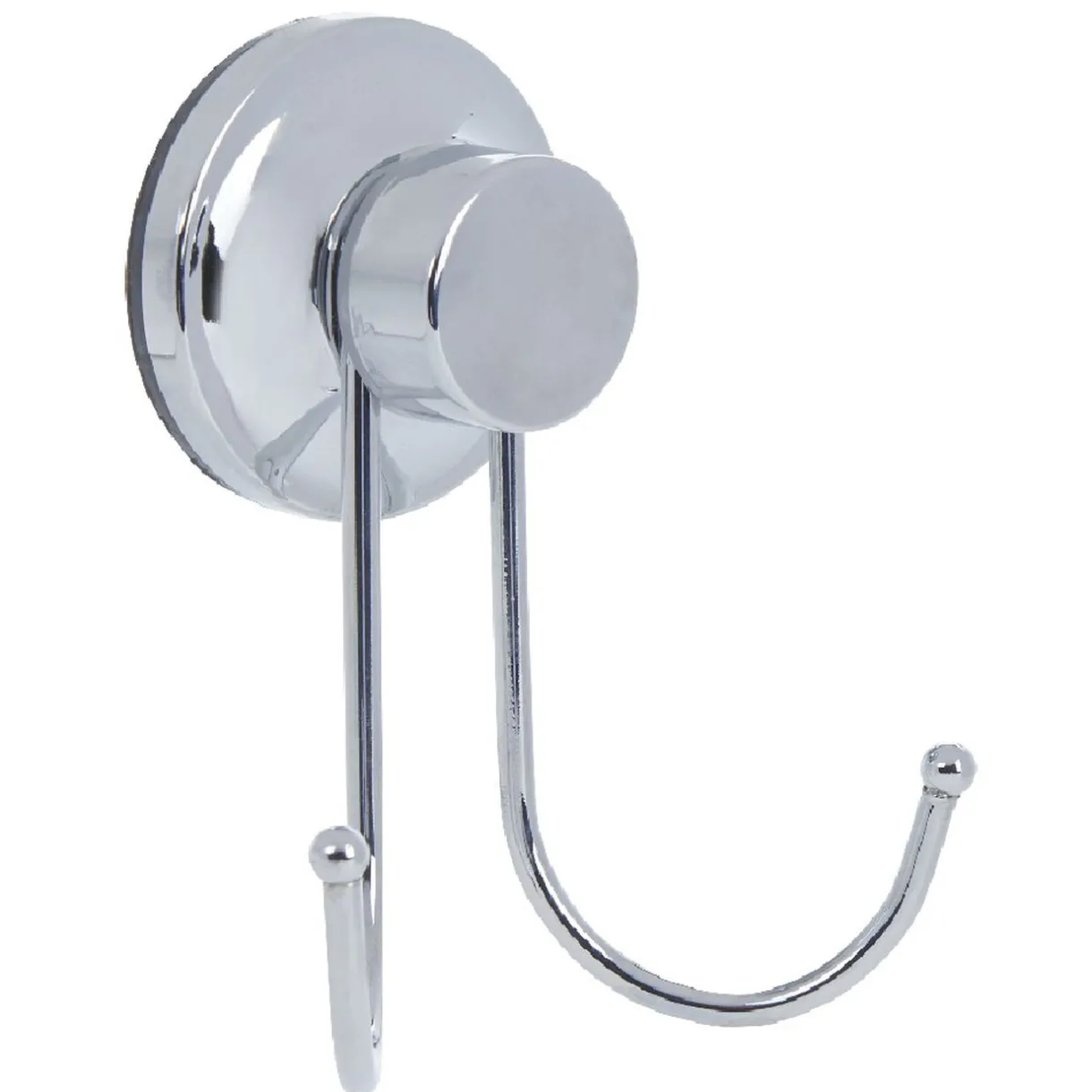 Rangement|Gifi Crochet double à ventouse inox gris