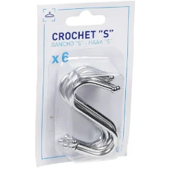 Rangement|Gifi Crochet en forme de s x6
