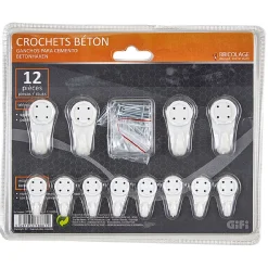 Rangement|Gifi Crochet métallique spécial béton, pointe courte
