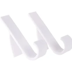 Rangement|Gifi Crochet plastique blanc H9,5cm x2