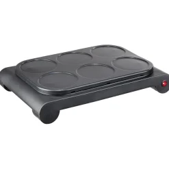 Crêpière 6 personnes aluminium noir 1000W^Gifi Clearance