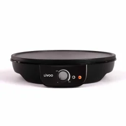 Crêpière Livoo métal noir 1 000W^Gifi Outlet