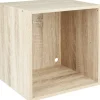 Rangement|Gifi Cube de rangement 1 case bois clair naturel