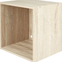 Rangement|Gifi Cube de rangement 1 case bois clair naturel