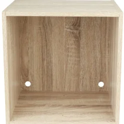 Rangement|Gifi Cube de rangement 1 case bois clair naturel