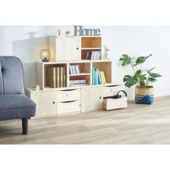 Rangement|Gifi Cube de rangement 1 case pin naturel