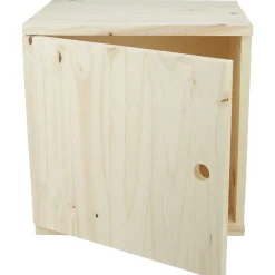 Rangement|Gifi Cube de rangement 1 porte pin naturel