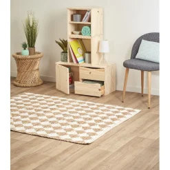 Rangement|Gifi Cube de rangement 1 porte pin naturel