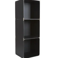 Rangement|Gifi Cube de rangement déco noir x3