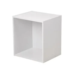 Rangement|Gifi Cube de rangement en bois 1 niche blanc