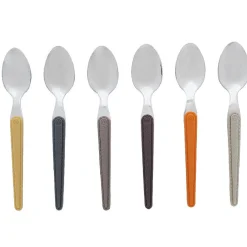 Cuillère à café multicolore x6 laguiole^Gifi