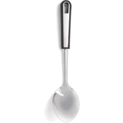 Cuillère à servir en inox avec manche en plastique noir L.33,5cm^Gifi Sale