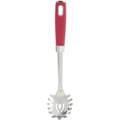 Cuillère à spaghetti en inox manche en polypropylène rouge^Gifi Clearance