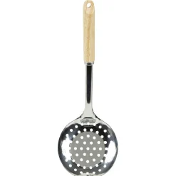 Écumoire en inox avec manche en bois^Gifi Sale