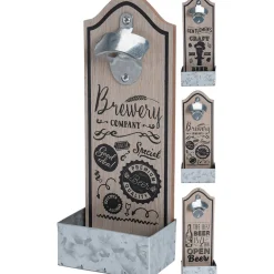 Décapsuleur mural en bois inscription thème bistrot^Gifi