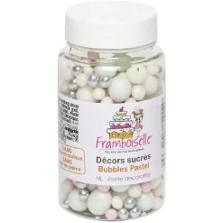 Décor bulle pastel en sucre 70 g^Gifi Discount