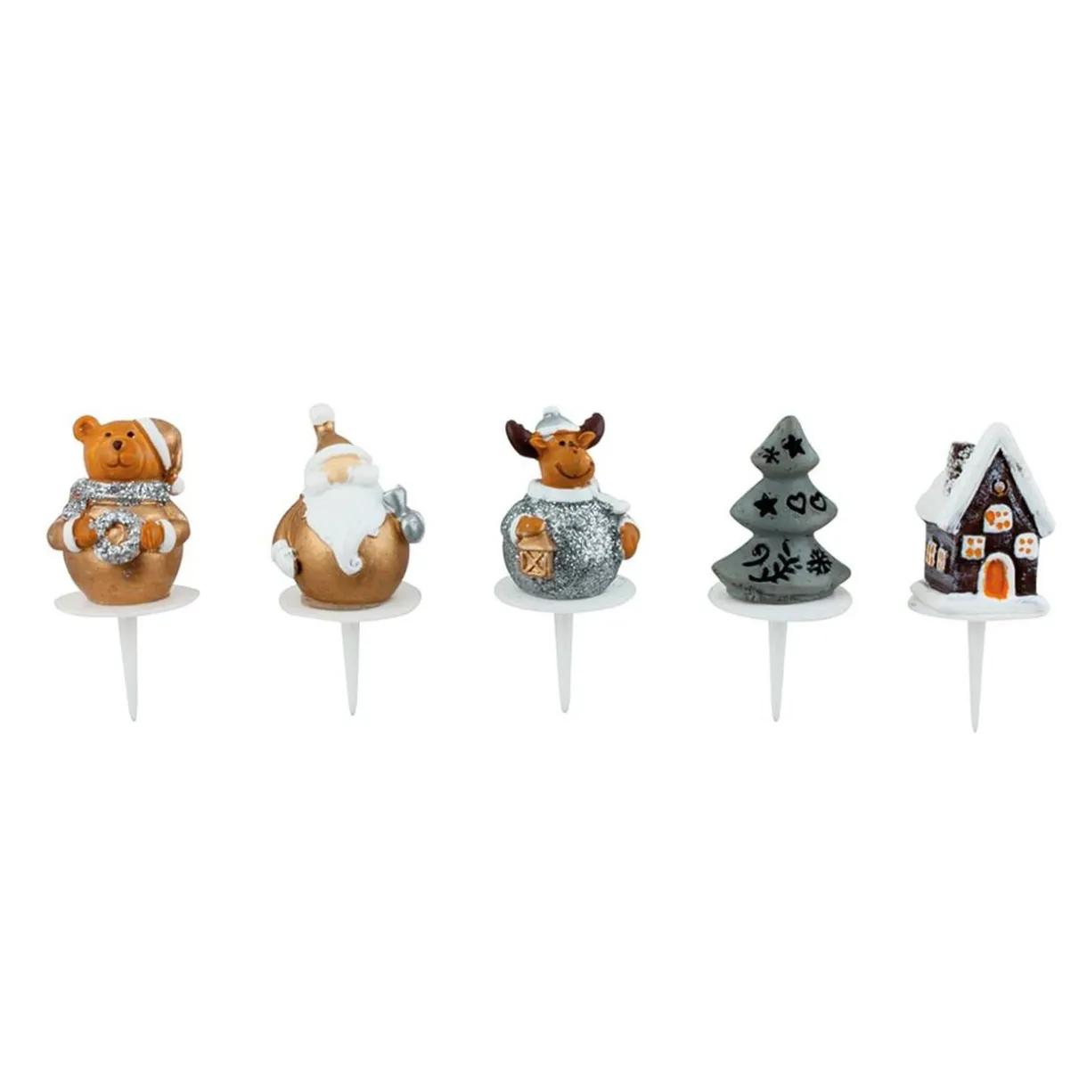 Décoration bûche de Noël x 5^Gifi Discount