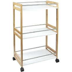 Desserte à 3 niveaux en bambou^Gifi Hot