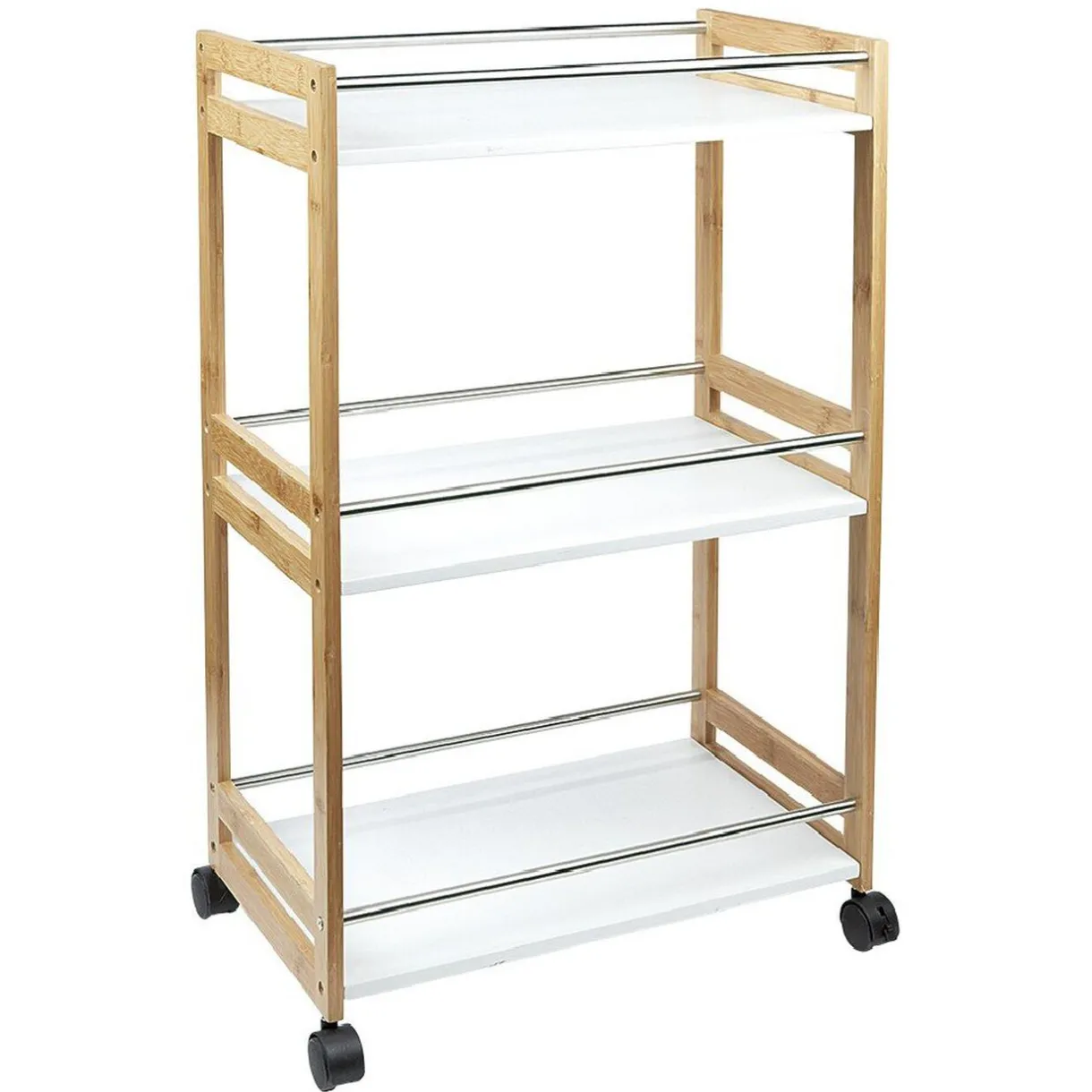 Desserte à 3 niveaux en bambou^Gifi Hot